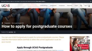How To Apply For A Postgraduate Course - UCAS