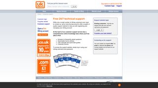 Free technical support - Domain name registration help - UKreg