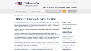 UK Shared Business Services Limited (UK SBS) Jobs - TopCareer