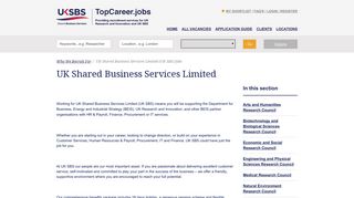 UK Shared Business Services Limited (UK SBS) Jobs - TopCareer