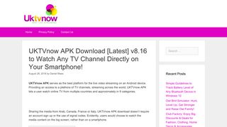 UKTVnow APK Download [Latest] v8.16 Free for Android!