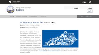 UK Education Abroad Fair | English