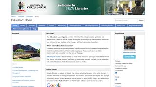 Journals - Education - LibGuides at University of KwaZulu-Natal - UKZN