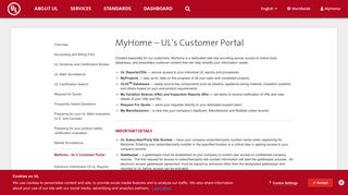 MyHome - UL's Customer Portal - UL.com