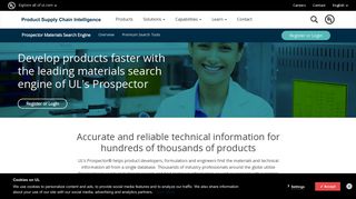 Prospector Ingredients & Materials Search Engine | UL PSI