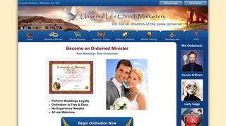 Become an Ordained Minister Online - Universal Life Church