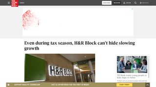 Even during tax season, H&R Block can't hide slowing growth - The ...