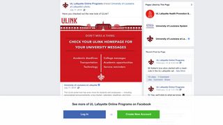 Have you checked out the new look of ULink? - UL Lafayette Online ...