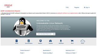 Oracle Unbreakable Linux Network