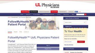 FollowMyHealth™ UofL Physicians Patient Portal | Louisville ...