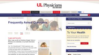 FAQs - UofL Physicians