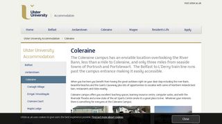 Coleraine Accommodation - Ulster University Accommodation