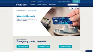 Debit Cards - Current Accounts | Ulster Bank