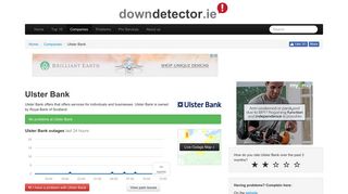 Ulster Bank - down detector .ie