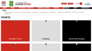 Ulster Rugby | Tickets