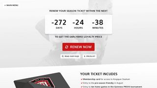 Ulster Rugby: Renew your Season Ticket