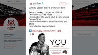 Ulster Rugby on Twitter: 