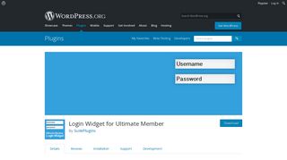 Login Widget for Ultimate Member | WordPress.org