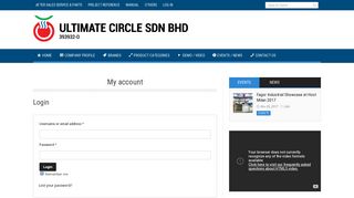 My account | ULTIMATE CIRCLE SDN BHD