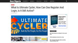 What Is Ultimate Cycler, How Can One Register And Login, Is It Still ...