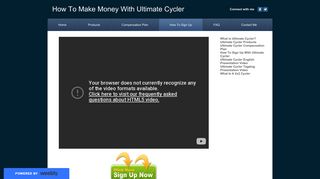 How To Sign Up - How To Make Money With Ultimate Cycler