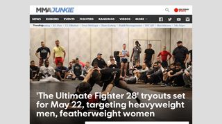 'The Ultimate Fighter 28' tryouts set for May 22 in Las Vegas - MMAjunkie