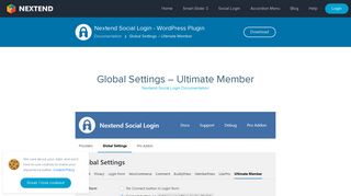 Global Settings - Ultimate Member – Nextend Social Login ...