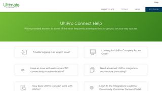 Help - UltiPro Connect - Ultimate Software