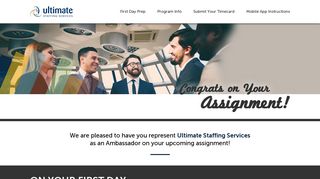 Assignment Confirmation - Ultimate Staffing Services