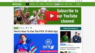 Here's How To Use The FIFA 19 Web App | Balls.ie