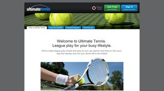 What is Ultimate Tennis? Fun, friendly tennis league play that is all ...
