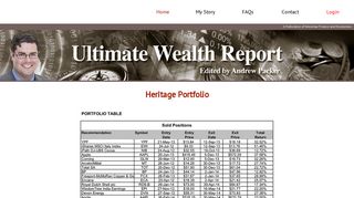 Heritage Portfolio - Ultimate Wealth Report - Ultimate Wealth Report ...