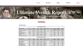 Portfolio - Ultimate Wealth Report - Ultimate Wealth Report - Real ...