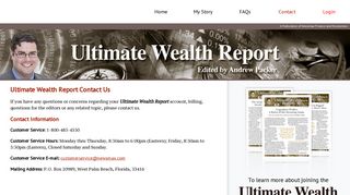 Contact - Ultimate Wealth Report - Ultimate Wealth Report - Real ...