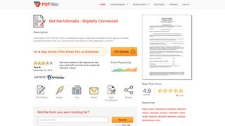 Fillable Online Ultimatix - Digitally Connected Fax Email Print - PDFfiller