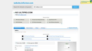 n21.ultipro.com at Website Informer. UltiPro. Visit N 21 Ulti Pro.