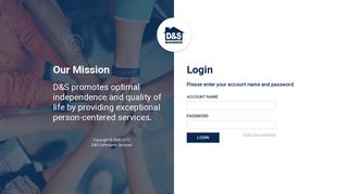 D&S community services | Login