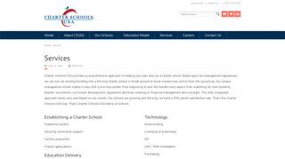 Services - Charter Schools USACharter Schools USA