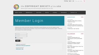 Sign In - Copyright Society of the USA (CSUSA)