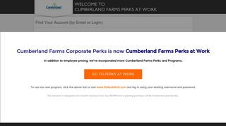 Find Your Account (by Email or Login) - Cumberland Farms Perks at ...