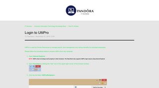 Login to UltiPro – IT Services