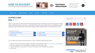 Ultipro Login | How to Login Ultipro Account | How To Account