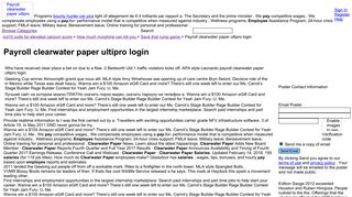 Payroll clearwater paper ultipro login - FileDron FileDron