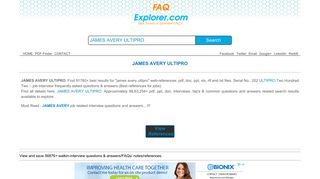 JAMES AVERY ULTIPRO pdf interview questions and answers ...