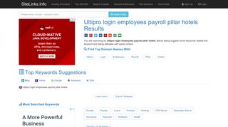 Ultipro login employees payroll pillar hotels Results For Websites Listing