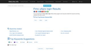 Frmc ultipro login Results For Websites Listing - SiteLinks.Info