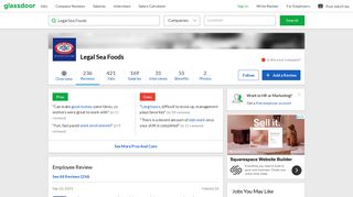 Legal Sea Foods - I do not recommend working for this company. They ...