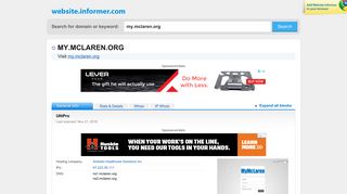 my.mclaren.org at Website Informer. UltiPro. Visit My Mclaren.