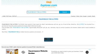 PALM BEACH TAN ULTIPRO pdf interview questions and answers ...