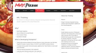 MUY Pizzas HR / Training - MUY Pizzas